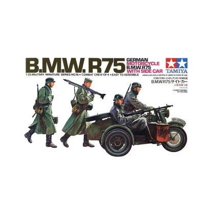 B.M.W.R75 - German Motorcycle B.M.W. R75 with Side Car